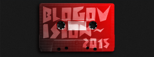 Παραλλαγή της αφίσας Blogovision 2015 από τον εξαιρετικό @onemanshowstudio